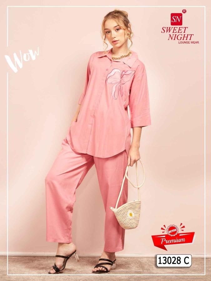 Sweet Night CozyGlow Lounge Co-ord with Soft Finish & Chill Fit – 13028C