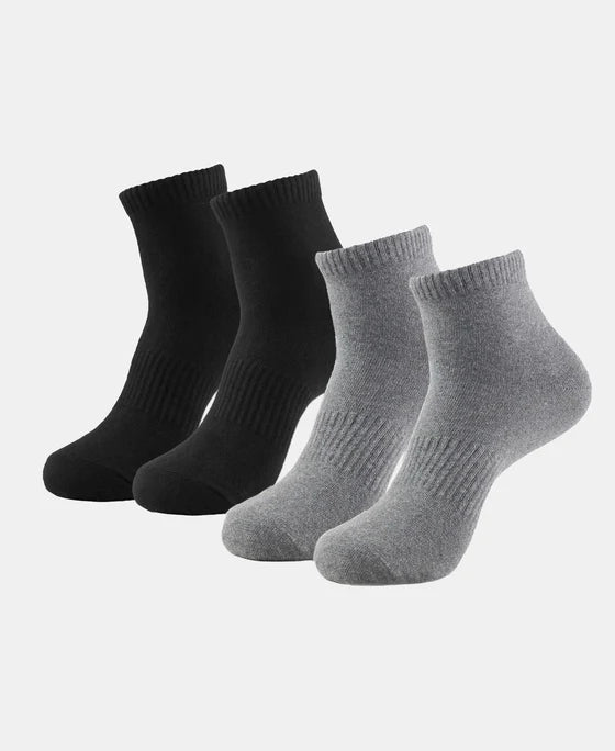 Jockey 7106 Compact Cotton Elastane Stretch Ankle Length Socks with StayFresh Treatment