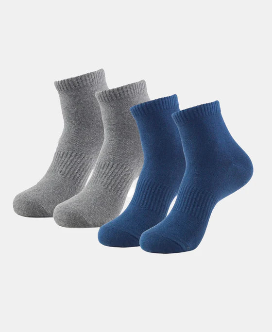 Jockey 7106 Compact Cotton Elastane Stretch Ankle Length Socks with StayFresh Treatment