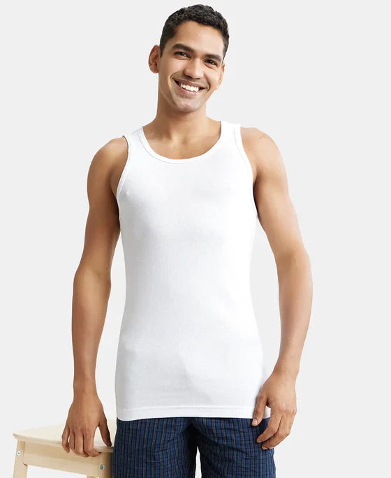 Jockey 8823 Men's Super Combed Cotton Rib Round Neck Sleeveless Vest