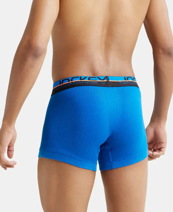 Jockey FP03 Men's Super Combed Cotton Rib Solid Trunk with Ultrasoft Waistband