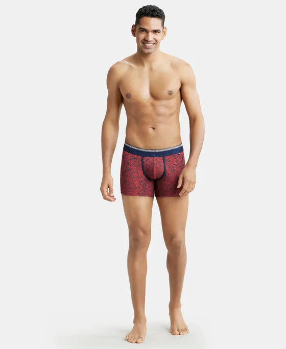 Jockey US63 Men's Cotton USA Originals Modern Trunks (Assorted Pack of 2) (Colors May Vary)