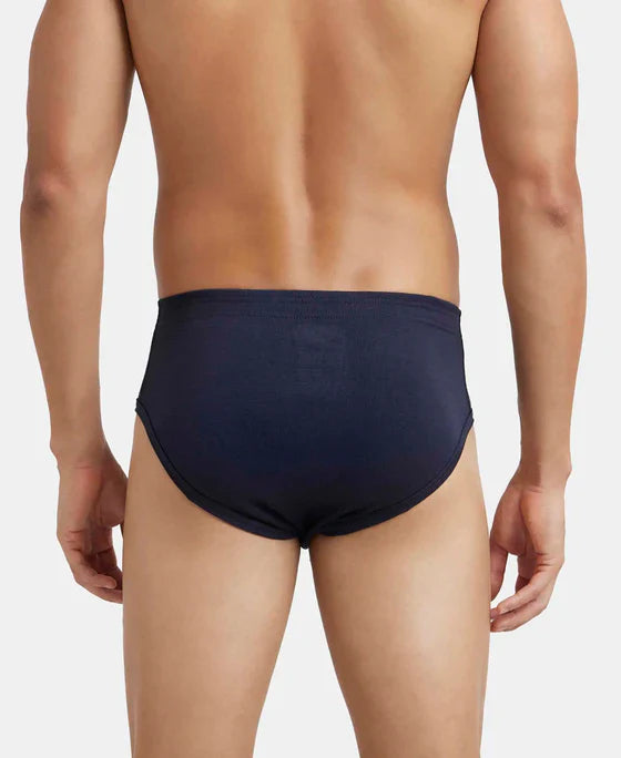 Jockey 1009 Men's Super Combed Cotton Rib Solid Brief with StayFresh Treatment