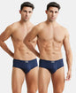 Jockey 1009 Men's Super Combed Cotton Rib Solid Brief with StayFresh Treatment-(PACK OF 2)