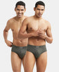 Jockey 1009 Men's Super Combed Cotton Rib Solid Brief with StayFresh Treatment-(PACK OF 2)