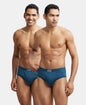 Jockey 1009 Men's Super Combed Cotton Rib Solid Brief with StayFresh Treatment-(PACK OF 2)