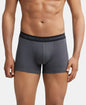 Jockey 1015 Men's Super Combed Cotton Rib Solid Trunk with StayFresh Treatment (PACK OF 2)