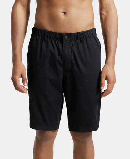 Jockey 1206 Men's Super Combed Mercerised Cotton Woven Fabric Straight Fit Printed Shorts