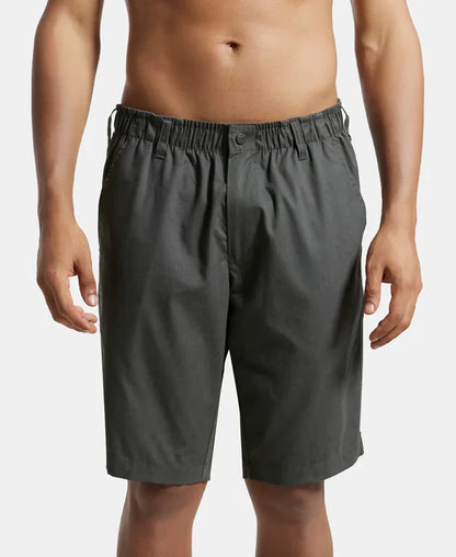 Jockey 1206 Men's Super Combed Mercerised Cotton Woven Fabric Straight Fit Printed Shorts