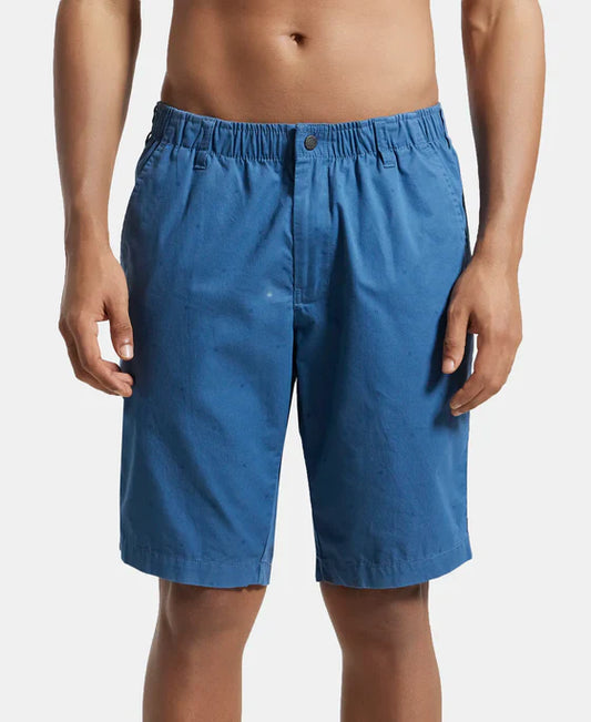 Jockey 1206 Men's Super Combed Mercerised Cotton Woven Fabric Straight Fit Printed Shorts
