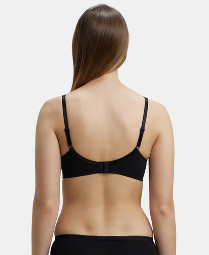 Jockey 1250 Wirefree Non Padded Super Combed Cotton Elastane Full Coverage Plus Size Everyday Bra