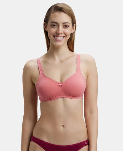Jockey 1250 Wirefree Non Padded Super Combed Cotton Elastane Full Coverage Plus Size Everyday Bra
