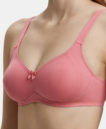 Jockey 1250 Wirefree Non Padded Super Combed Cotton Elastane Full Coverage Plus Size Everyday Bra