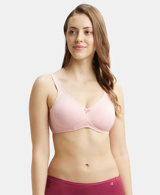 Jockey 1250 Wirefree Non Padded Super Combed Cotton Elastane Full Coverage Plus Size Everyday Bra