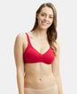 Jockey 1250 Wirefree Non Padded Super Combed Cotton Elastane Full Coverage Plus Size Everyday Bra
