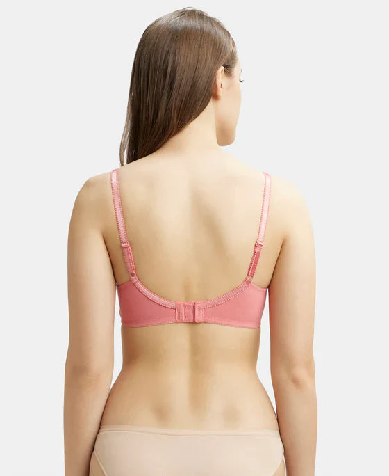 Jockey 1250 Wirefree Non Padded Super Combed Cotton Elastane Full Coverage Plus Size Everyday Bra
