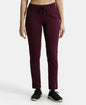 Jockey 1301 Women's Super Combed Cotton Elastane Stretch Slim Fit Trackpants with Side Pockets