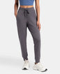 Jockey 1323 Women's Super Combed Cotton Elastane French Terry Slim Fit Joggers with Zipper Pockets
