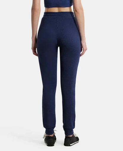 Jockey 1323 Women's Super Combed Cotton Elastane French Terry Slim Fit Joggers with Zipper Pockets