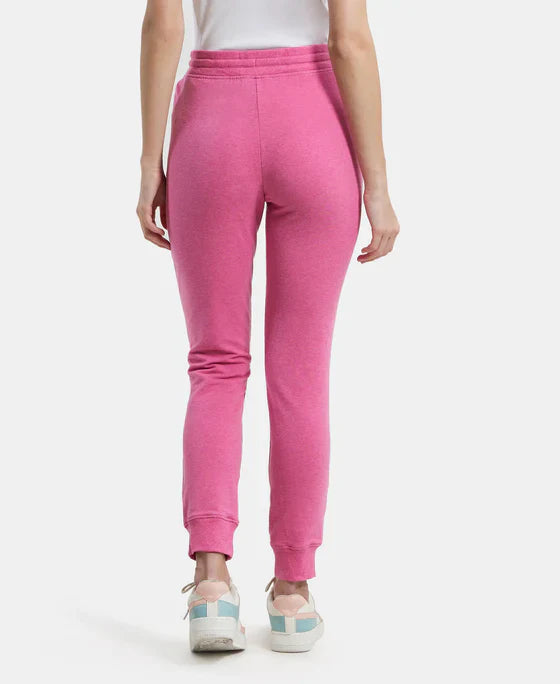 Jockey 1323 Women's Super Combed Cotton Elastane French Terry Slim Fit Joggers with Zipper Pockets