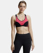 Jockey 1378 Women's Wirefree Padded Super Combed Cotton Elastane Stretch Full Coverage Racer Back Active Bra