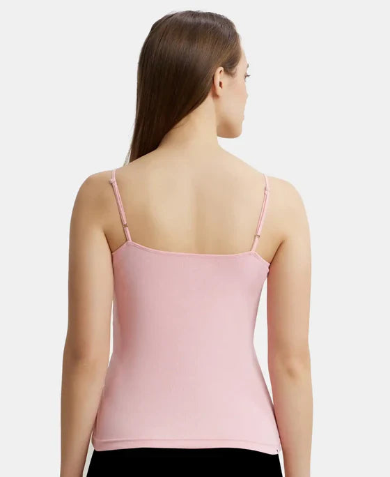 Jockey 1487 Women's Super Combed Cotton Rib Camisole with Adjustable Straps and StayFresh Treatment