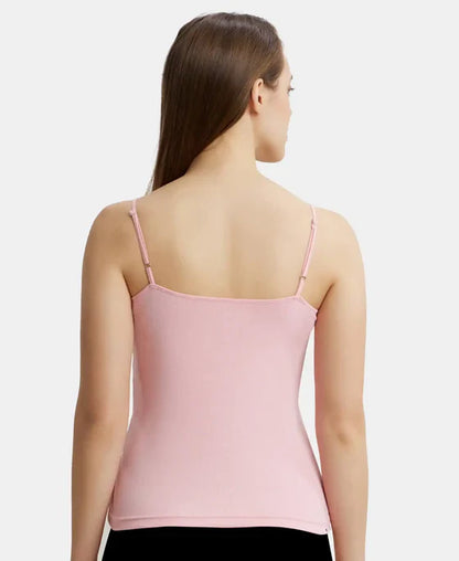 Jockey 1487 Women's Super Combed Cotton Rib Camisole with Adjustable Straps and StayFresh Treatment