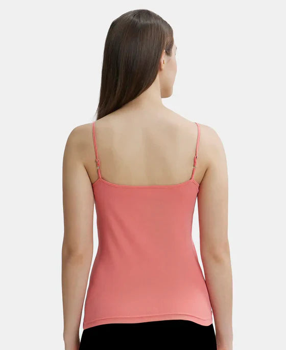 Jockey 1487 Women's Super Combed Cotton Rib Camisole with Adjustable Straps and StayFresh Treatment