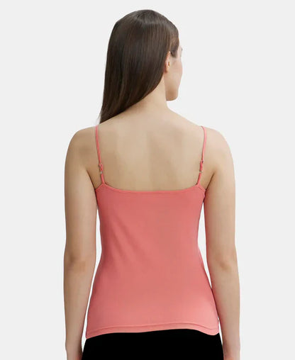 Jockey 1487 Women's Super Combed Cotton Rib Camisole with Adjustable Straps and StayFresh Treatment