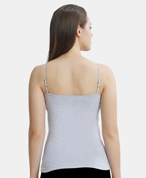 Jockey 1487 Women's Super Combed Cotton Rib Camisole with Adjustable Straps and StayFresh Treatment