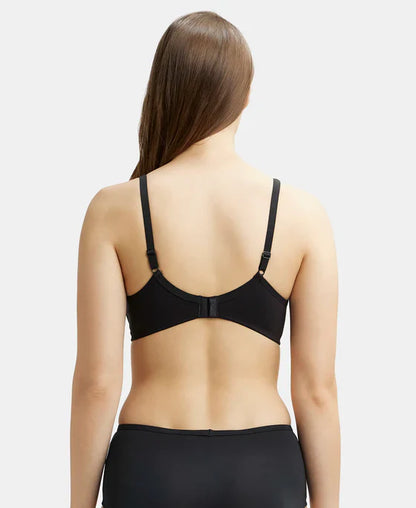 Jockey 1722 Women's Wirefree Non Padded Super Combed Cotton Elastane Medium Coverage Everyday Bra with Concealed Shaper Panel