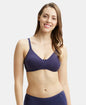 Jockey 1722 Women's Wirefree Non Padded Super Combed Cotton Elastane Medium Coverage Everyday Bra with Concealed Shaper Panel