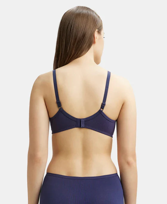 Jockey 1722 Women's Wirefree Non Padded Super Combed Cotton Elastane Medium Coverage Everyday Bra with Concealed Shaper Panel