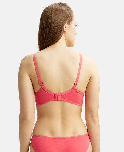 Jockey 1722 Women's Wirefree Non Padded Super Combed Cotton Elastane Medium Coverage Everyday Bra with Concealed Shaper Panel