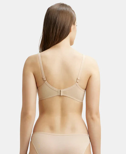 Jockey 1722 Women's Wirefree Non Padded Super Combed Cotton Elastane Medium Coverage Everyday Bra with Concealed Shaper Panel