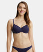 Jockey 1-1723 Women's Essence Soft Cup Padded Bra – Wire-Free, Full Coverage, Super Combed Cotton Stretch, Everyday Comfort