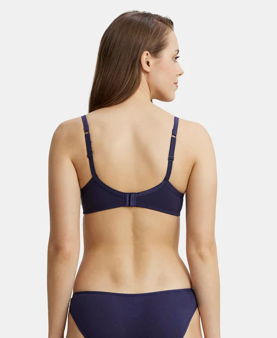 Jockey 1-1723 Women's Essence Soft Cup Padded Bra – Wire-Free, Full Coverage, Super Combed Cotton Stretch, Everyday Comfort