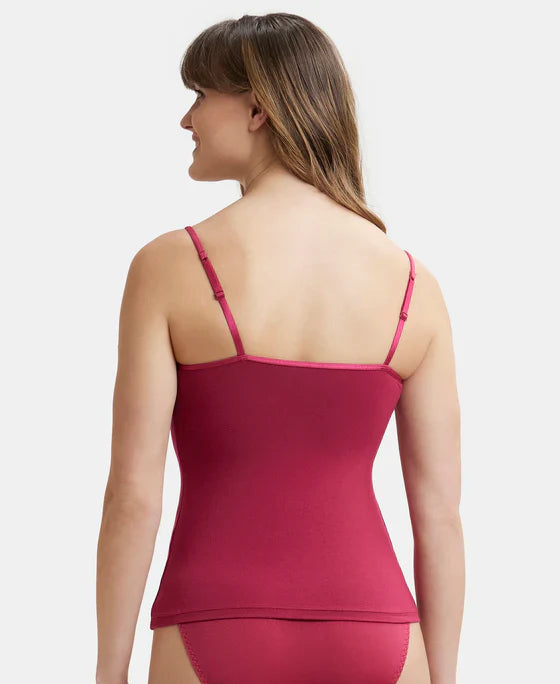 Jockey 1805 Women's Micro Modal Elastane Stretch Camisole with Adjustable Straps and Stay Fresh Treatment