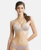 Jockey 1816 Women's ?Wirefree Padded Soft Touch Microfiber Elastane Full Coverage T-Shirt Bra with Lace Styling ?