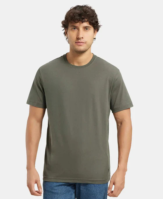 Jockey 2714 Men's Super Combed Cotton Rich Round Neck Half Sleeve T-Shirt