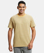 Jockey 2715 Men's Super Combed Cotton Rich Striped Round Neck Half Sleeve T-Shirt