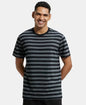 Jockey 2715 Men's Super Combed Cotton Rich Striped Round Neck Half Sleeve T-Shirt
