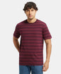 Jockey 2715 Men's Super Combed Cotton Rich Striped Round Neck Half Sleeve T-Shirt