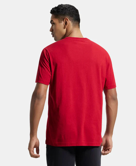 Jockey 2718 Men's Super Combed Cotton Rich Graphic Printed Round Neck Half Sleeve T-Shirt