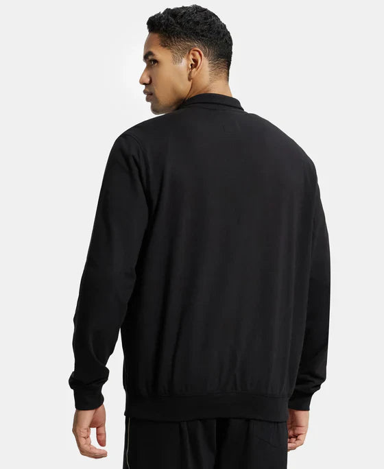 Jockey 2730 Men's Super Combed Cotton French Terry Jacket with Ribbed Cuffs