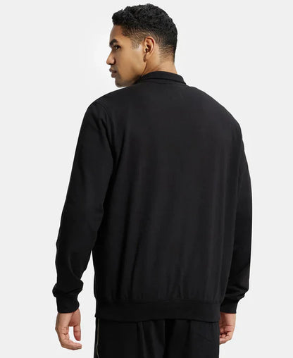 Jockey 2730 Men's Super Combed Cotton French Terry Jacket with Ribbed Cuffs
