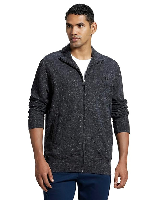Jockey 2730 Men's Super Combed Cotton French Terry Jacket with Ribbed Cuffs