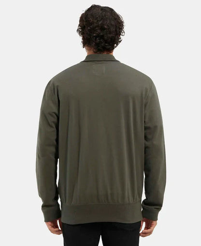 Jockey 2730 Men's Super Combed Cotton French Terry Jacket with Ribbed Cuffs