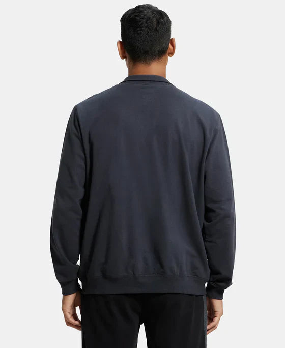 Jockey 2730 Men's Super Combed Cotton French Terry Jacket with Ribbed Cuffs