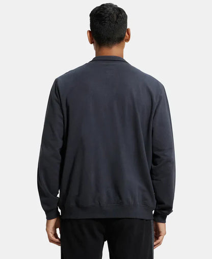 Jockey 2730 Men's Super Combed Cotton French Terry Jacket with Ribbed Cuffs